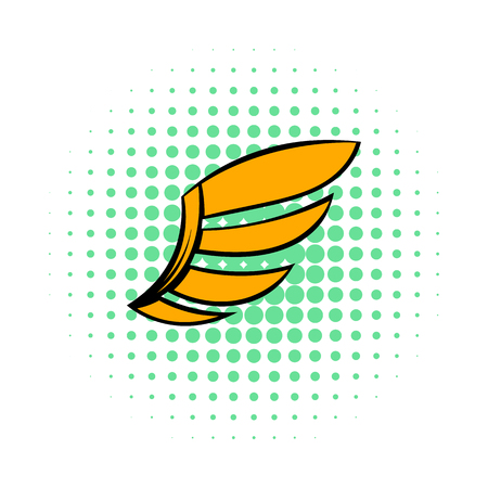 Wing icon in pop-art style for any designのイラスト素材