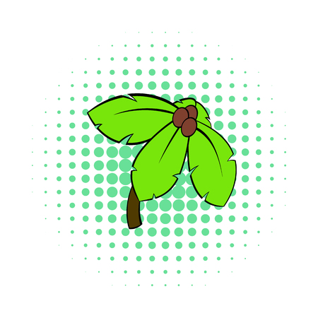 Palm tree icon in pop-art style for any designのイラスト素材