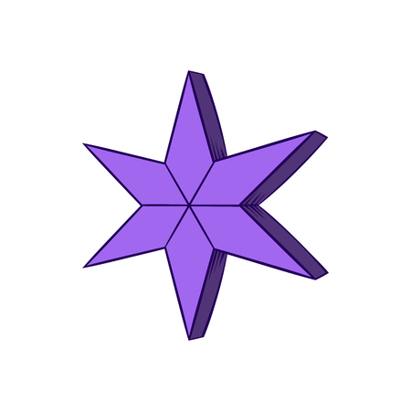 Star Icon in hand drawn style isolated on white backgroundのイラスト素材