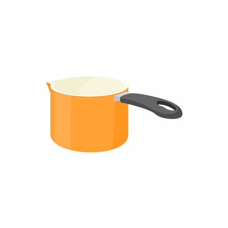 Large ladle icon in cartoon style on a white backgroundのイラスト素材