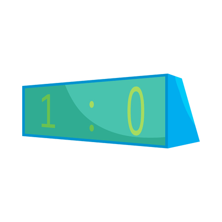 Scoreboard icon in cartoon style on a white backgroundのイラスト素材