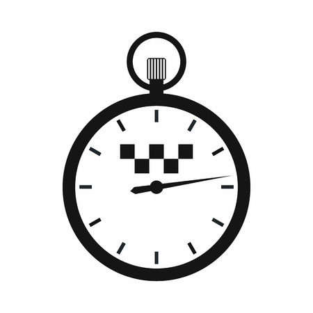 Speedometer in taxi icon in simple style isolated on white backgroundのイラスト素材