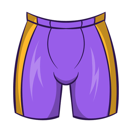 Hockey shorts icon in cartoon style on a white backgroundのイラスト素材