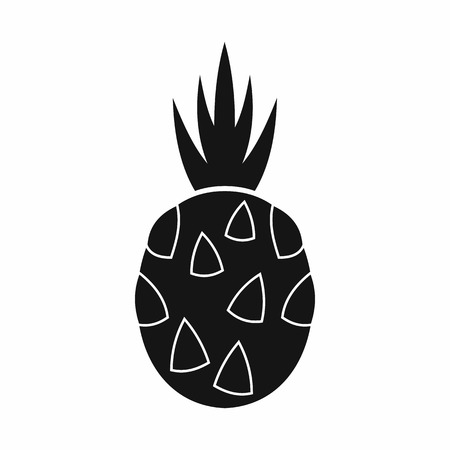 Pitaya, dragon fruit icon in simple style isolated on white backgroundのイラスト素材