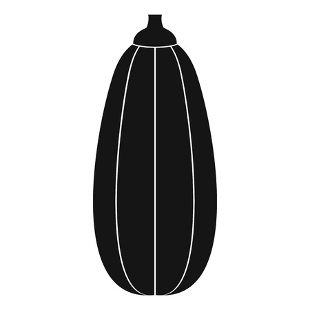 Zucchini vegetable icon in simple style isolated on white backgroundのイラスト素材
