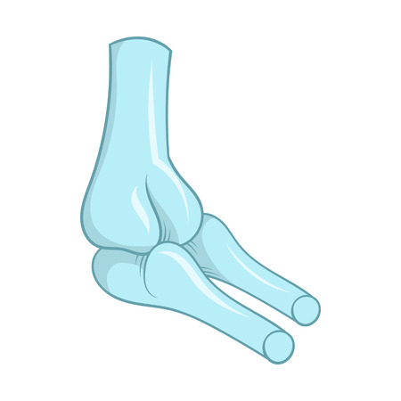 Bones icon in cartoon style isolated on white background. Human bones symbolのイラスト素材