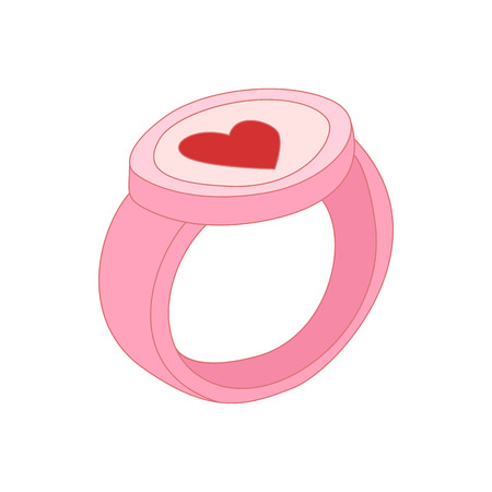 Fitness bracelet icon in cartoon style isolated on white background. Sport symbolのイラスト素材