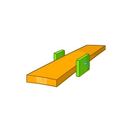 Swing balancer icon in cartoon style isolated on white background. Entertainment for children symbolのイラスト素材