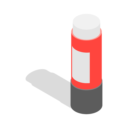 Stationery glue icon in isometric 3d style isolated on white background. School supplies symbolのイラスト素材