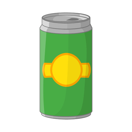 Aluminum cans for beer icon in cartoon style isolated on white background. Alcoholic beverage symbolのイラスト素材