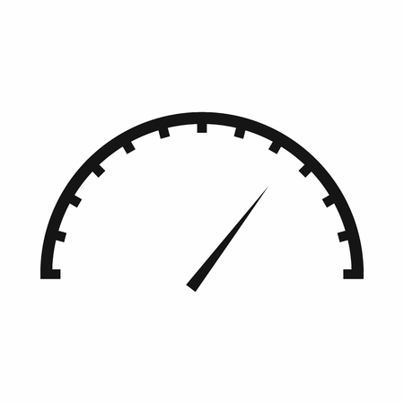 Speedometer icon in simple style isolated vector illustration. Auto spare parts symbolのイラスト素材