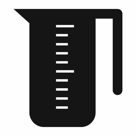 Measuring cup icon in simple style isolated vector illustrationのイラスト素材