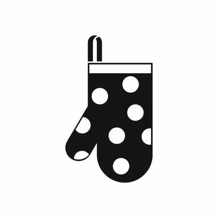Kitchen glove icon in simple style isolated vector illustrationのイラスト素材