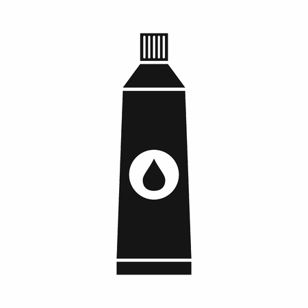 Tube with paint icon in simple style isolated vector illustrationのイラスト素材