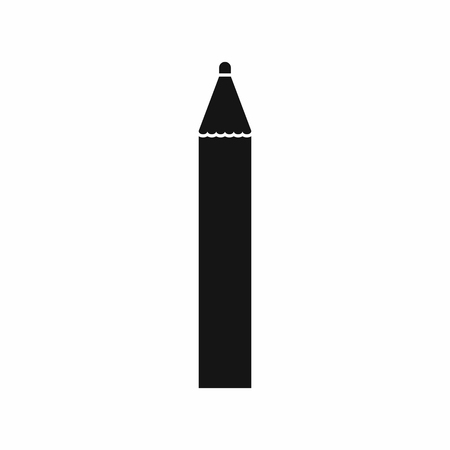 Pencil icon in simple style isolated vector illustrationのイラスト素材
