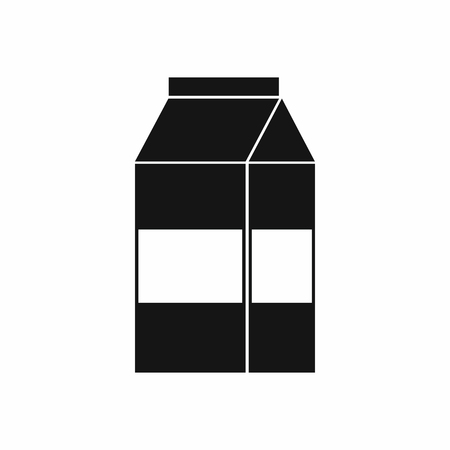 Box of milk icon in simple style isolated vector illustrationのイラスト素材