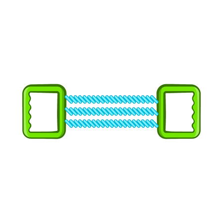 Spring expander icon in cartoon style isolated on white background. Sport item symbolのイラスト素材