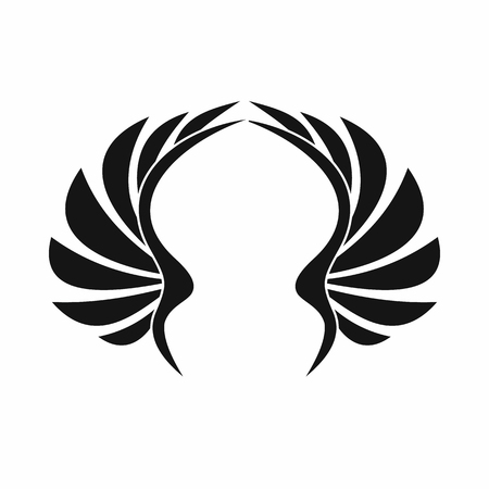 Wing icon in simple style isolated vector illustrationのイラスト素材