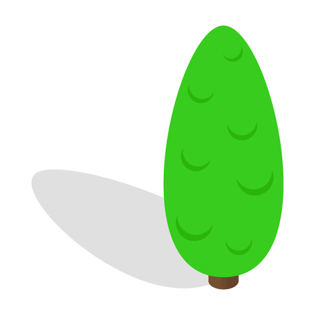 Tree icon in isometric 3d style isolated vector illustrationのイラスト素材