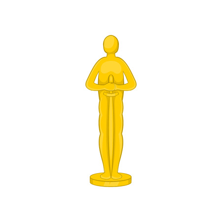 Movie award icon in cartoon style isolated on white background. Rewarding symbolのイラスト素材