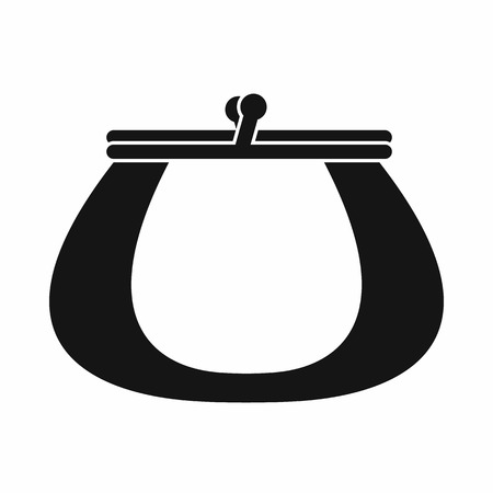 Retro purse icon in simple style isolated vector illustrationのイラスト素材
