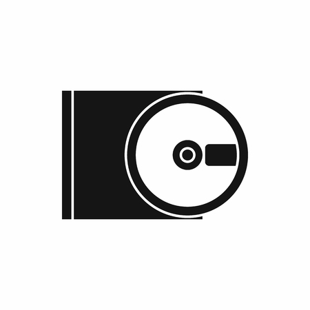 DVD drive open icon in simple style isolated vector illustrationのイラスト素材