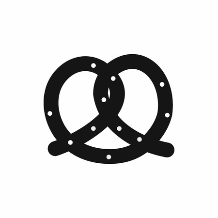 Pretzel icon in simple style isolated vector illustrationのイラスト素材