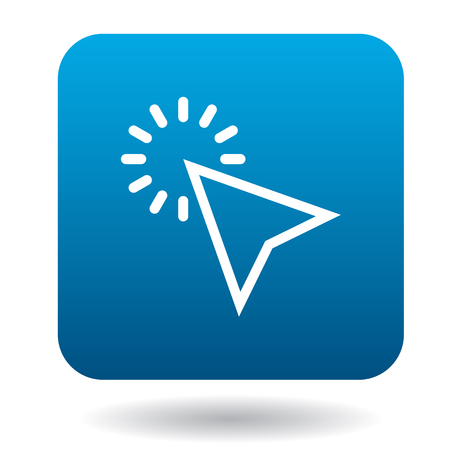 Pointer cursor icon in simple style on a white backgroundのイラスト素材