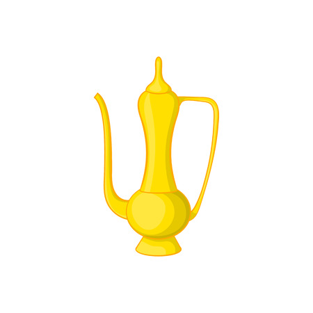 Arabic jug icon in cartoon style isolated on white background. Dishes symbolのイラスト素材