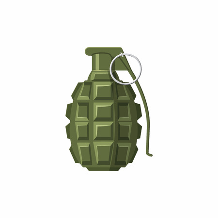 Pomegranate icon in cartoon style isolated on white background. Weapons symbolのイラスト素材