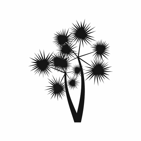 Prickly palm icon in simple style isolated on white background. Flora symbolのイラスト素材