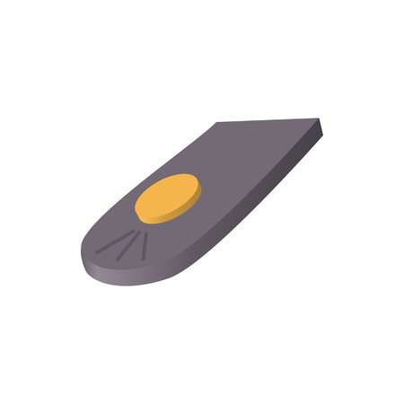 Remote control for camera icon in cartoon style isolated on white background. Shooting symbolのイラスト素材