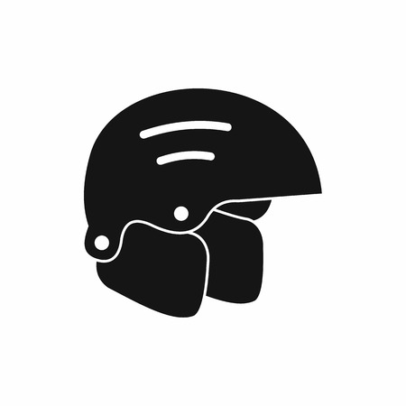 Snowboard helmets icon in simple style isolated on white background. Sport symbolのイラスト素材