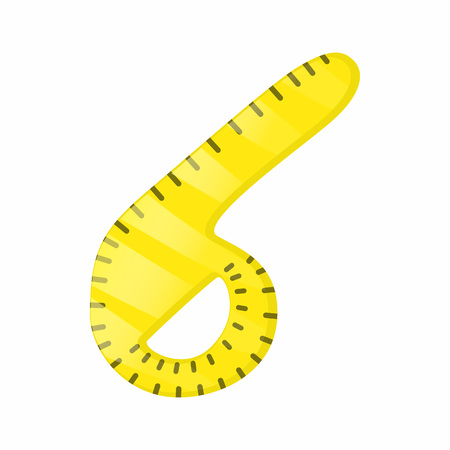 Pattern for sewing icon in cartoon style isolated on white background. Working tool symbolのイラスト素材