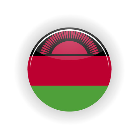 Malawi icon circle isolated on white background. Lilongwe icon vector illustrationのイラスト素材