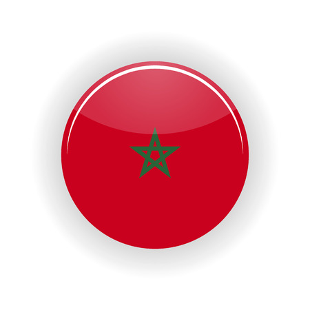 Morocco icon circle isolated on white background. Rabat icon vector illustrationのイラスト素材