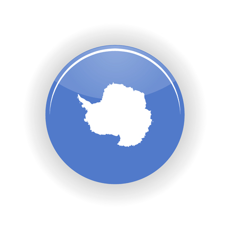 Antarctica icon circle isolated on white background. Antarctica icon vector illustrationのイラスト素材