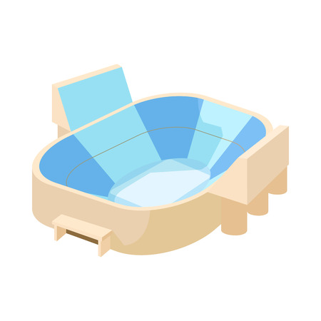 Large stadium icon in cartoon style isolated on white background. Sport symbolのイラスト素材