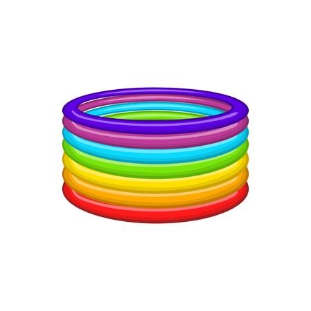 Rings in colours   icon in cartoon style isolated on white background. Tolerance symbolのイラスト素材