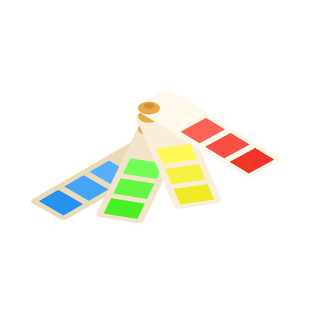 Color palette icon in cartoon style isolated on white background. Paint symbolのイラスト素材