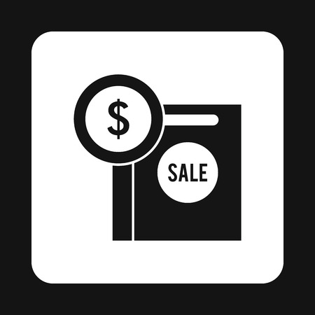 Sale icon in simple style isolated on white background. Money symbolのイラスト素材