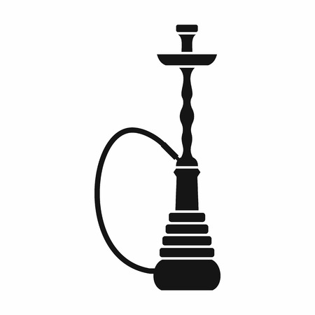 Hookah icon in simple style isolated on white background. Smoking symbolのイラスト素材