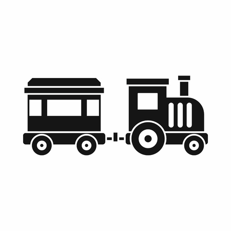 Toy trainin simple style isolated on white background vector illustrationのイラスト素材