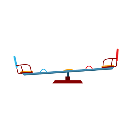 Swing balancer icon in cartoon style isolated on white background. Attraction symbol vector illustrationのイラスト素材