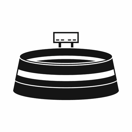 Stadium icon in simple style on a white background vector illustrationのイラスト素材