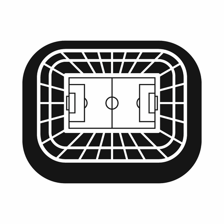 Stadium top view icon in simple style on a white background vector illustrationのイラスト素材
