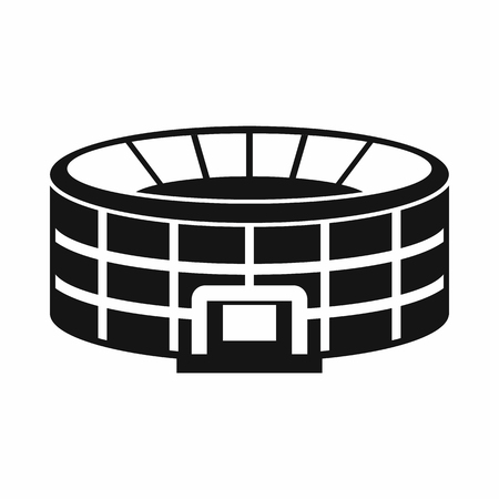 Stadium icon in simple style on a white background vector illustrationのイラスト素材
