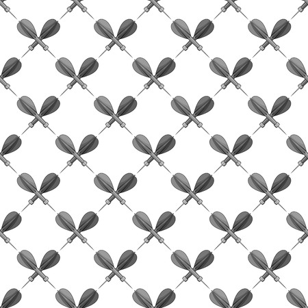 Darts seamless pattern on white background. Sport design vector illustrationのイラスト素材