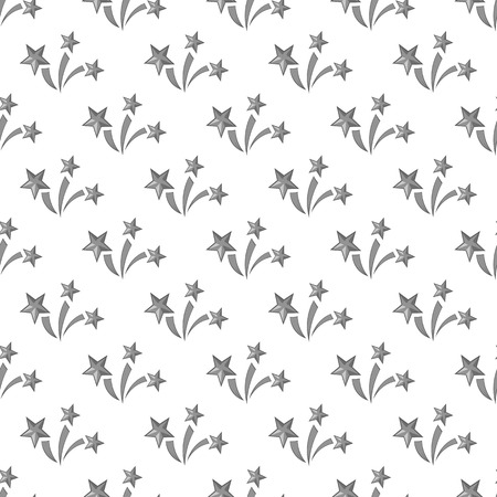 Fireworks seamless pattern on white background. Holiday design vector illustrationのイラスト素材