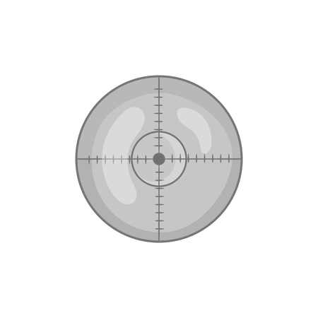 Optical sight icon in black monochrome style on a white background vector illustrationのイラスト素材